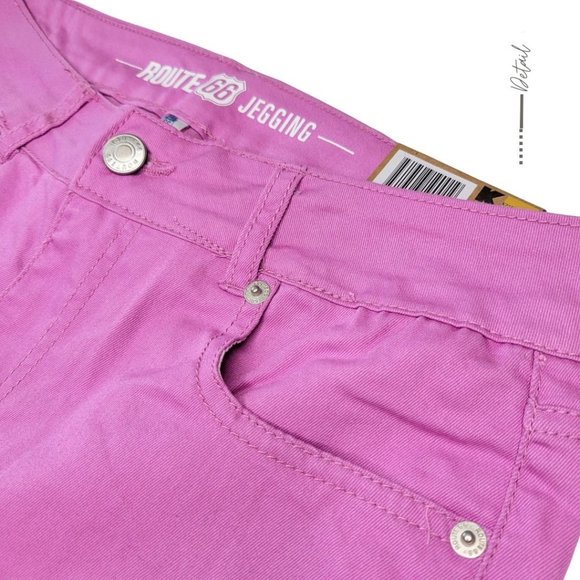 PINK MID RISE JEGGINGS JEANS - Picture 3 of 7